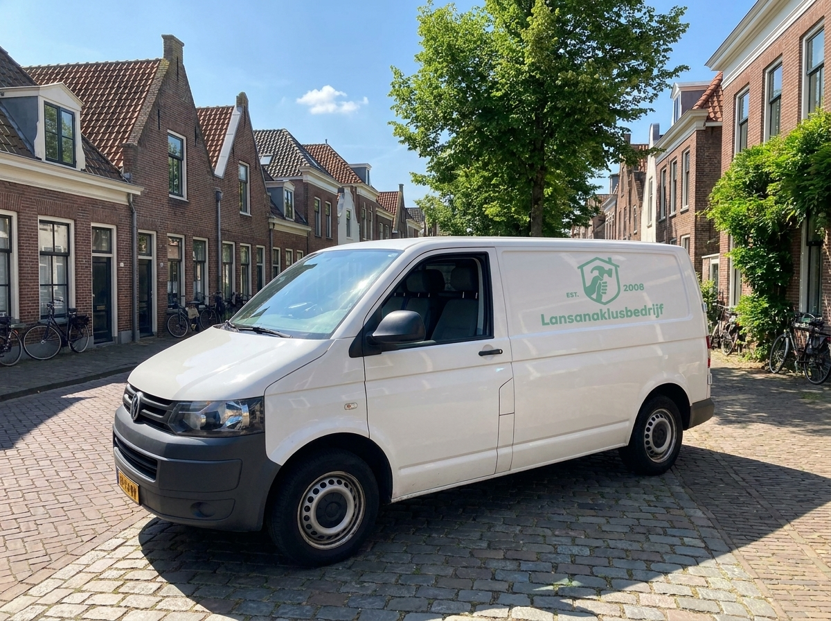 Bus van Lansana klusbedrijf